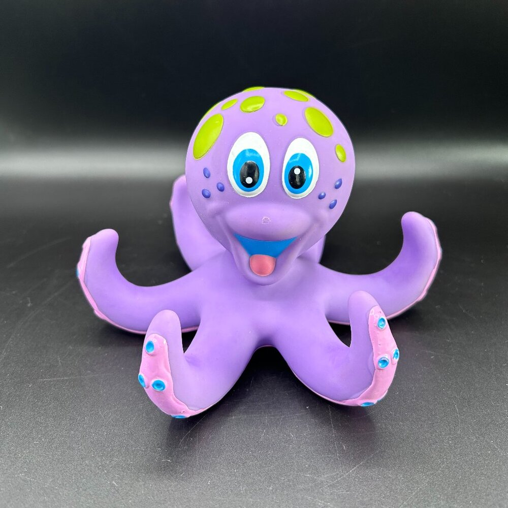 NUBY Purple Octopus Bathing Floating Animal Toy 2010 NO RINGS INCLUDED